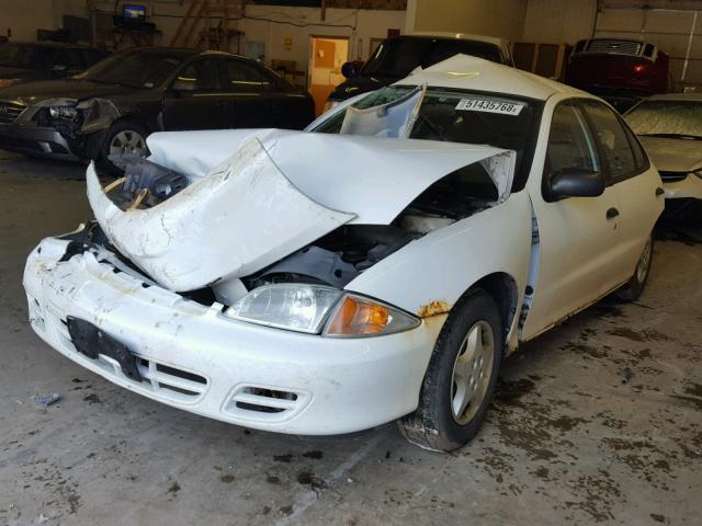 1G1JC524117331941 - 2001 CHEVROLET CAVALIER B WHITE photo 2