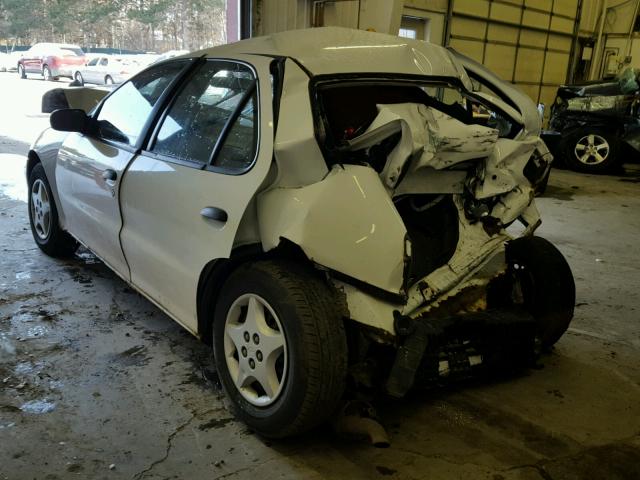 1G1JC524117331941 - 2001 CHEVROLET CAVALIER B WHITE photo 3