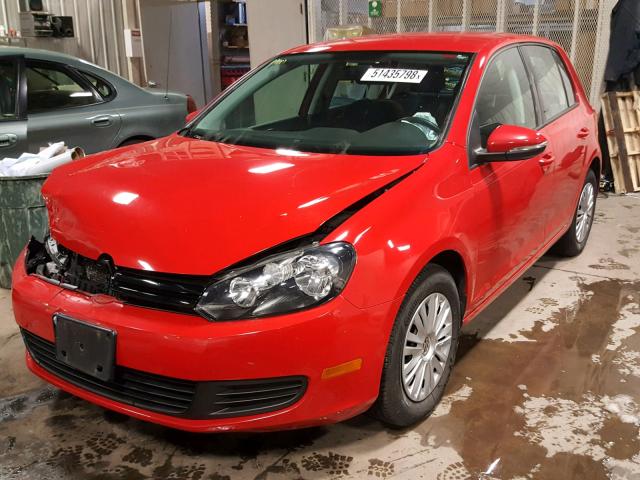 WVWDB7AJXCW334436 - 2012 VOLKSWAGEN GOLF 红色 照片 2