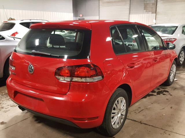 WVWDB7AJXCW334436 - 2012 VOLKSWAGEN GOLF 红色 照片 4