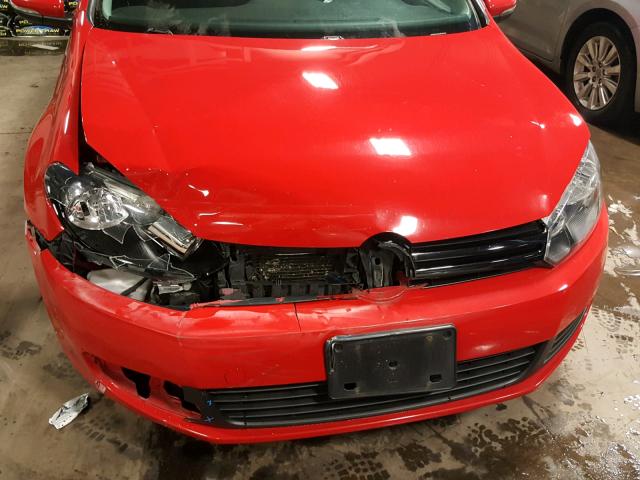 WVWDB7AJXCW334436 - 2012 VOLKSWAGEN GOLF 红色 照片 9