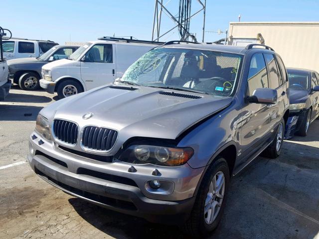 5UXFA13565LY04778 - 2005 BMW X5 3.0I GRAY photo 2