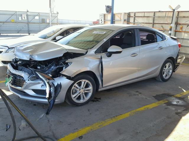 1G1BE5SMXH7217834 - 2017 CHEVROLET CRUZE LT SILVER photo 2