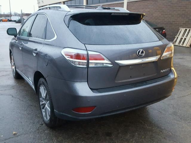 2T2BC1BA1FC001311 - 2015 LEXUS RX 450H BLACK photo 3