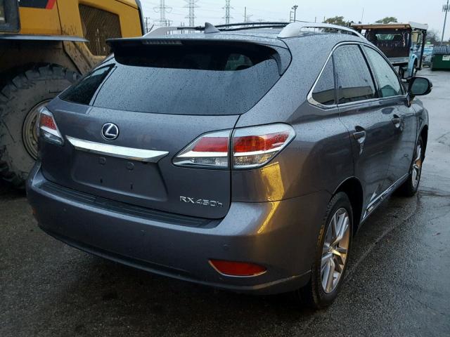 2T2BC1BA1FC001311 - 2015 LEXUS RX 450H BLACK photo 4