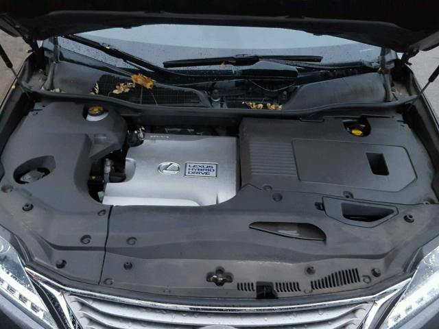 2T2BC1BA1FC001311 - 2015 LEXUS RX 450H BLACK photo 7