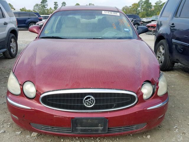 2G4WD582061190652 - 2006 BUICK LACROSSE C BURGUNDY photo 9