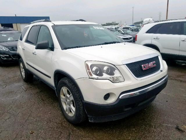 1GKLRKED1AJ173875 - 2010 GMC ACADIA SL WHITE photo 1