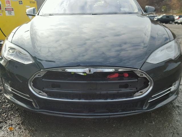 5YJSA1CG3DFP15656 - 2013 TESLA MODEL S GREEN photo 7