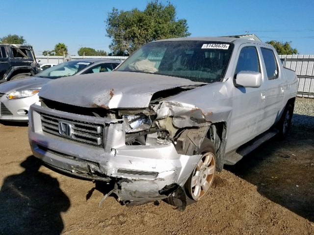 2HJYK16486H518029 - 2006 HONDA RIDGELINE SILVER photo 2