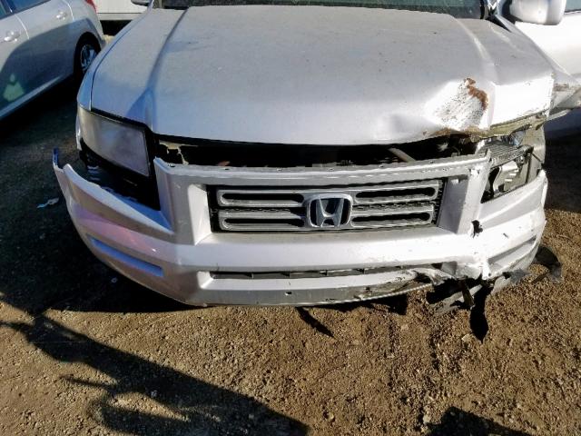 2HJYK16486H518029 - 2006 HONDA RIDGELINE SILVER photo 7