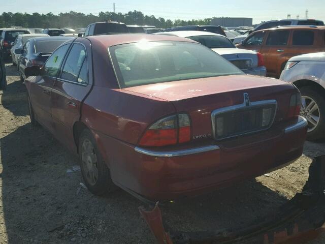 1LNHM86S05Y641622 - 2005 LINCOLN LS أحمر صورة 3