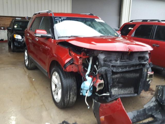 1FM5K8F81EGC39692 - 2014 FORD EXPLORER L RED photo 1