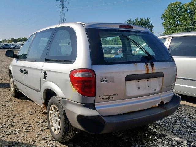 1C4GJ15B42B629411 - 2002 CHRYSLER VOYAGER EC SILVER photo 3