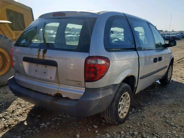 1C4GJ15B42B629411 - 2002 CHRYSLER VOYAGER EC SILVER photo 4