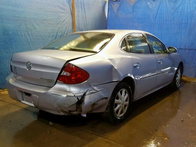 2G4WD532451279064 - 2005 BUICK LACROSSE C SILVER photo 4