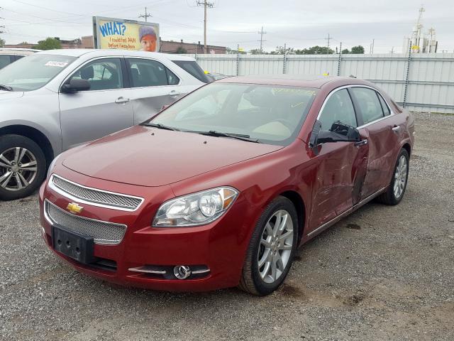 1G1ZE5E7XAF225447 - 2010 CHEVROLET MALIBU LTZ ბურგუნდია ფოტო 2