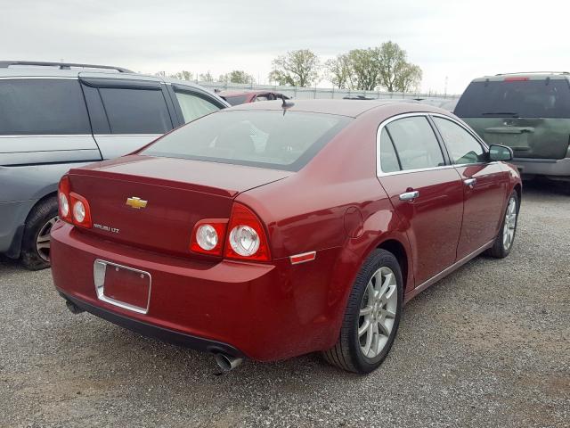 1G1ZE5E7XAF225447 - 2010 CHEVROLET MALIBU LTZ ბურგუნდია ფოტო 4