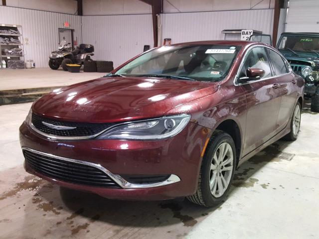 1C3CCCAB4FN741709 - 2015 CHRYSLER 200 LIMITE RED photo 2