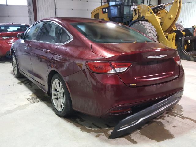 1C3CCCAB4FN741709 - 2015 CHRYSLER 200 LIMITE RED photo 3