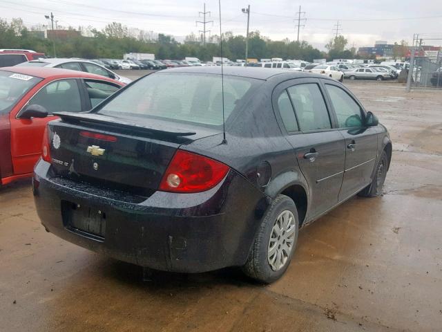 1G1AL55F877232555 - 2007 CHEVROLET COBALT LT BLACK photo 4