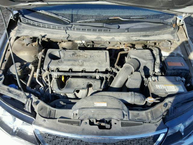 KNAFU4A20B5449025 - 2011 KIA FORTE EX SILVER photo 7