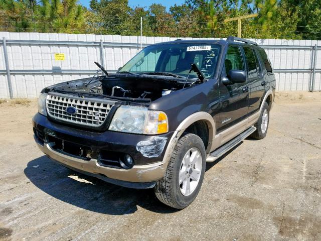 1FMDU74W85ZA52889 - 2005 FORD EXPLORER E GRAY photo 2