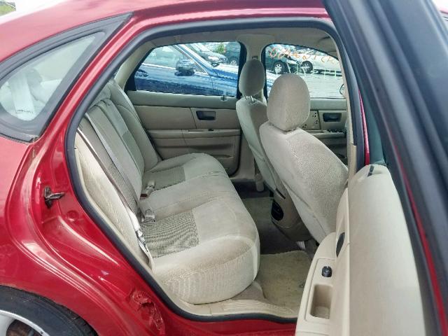 1FAFP55243A196820 - 2003 FORD TAURUS SES RED photo 6