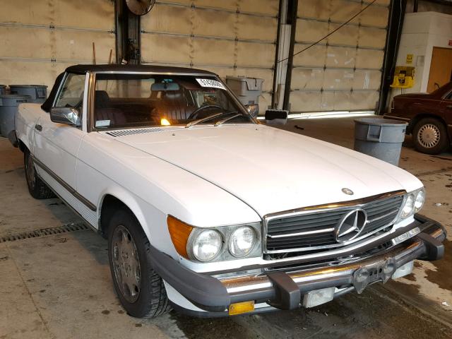 WDBBA48D3HA065983 - 1987 MERCEDES-BENZ 560 SL WHITE photo 1