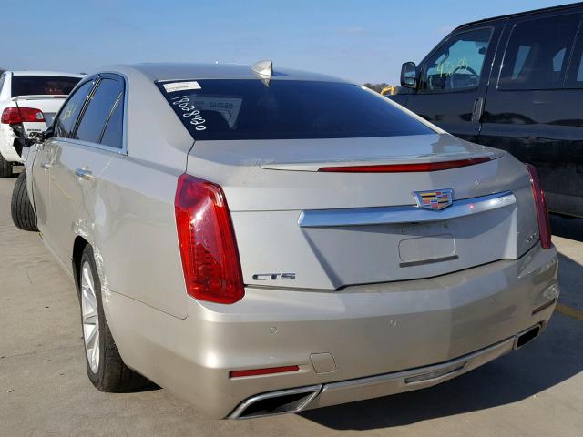 1G6AR5SX4F0135513 - 2015 CADILLAC CTS LUXURY GOLD photo 3