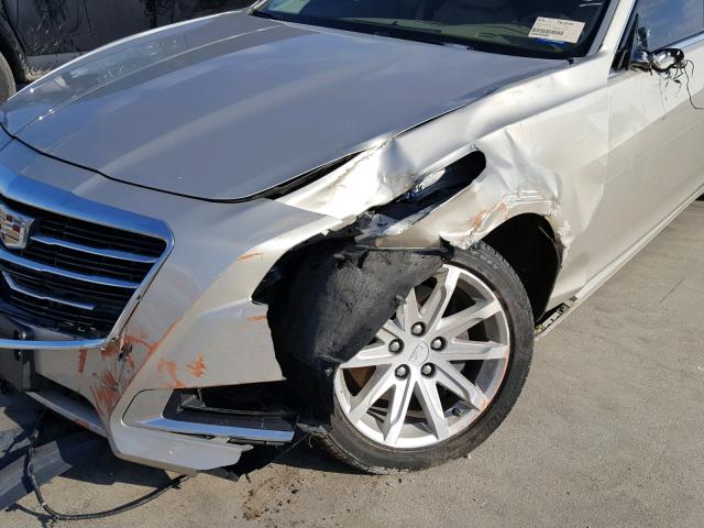 1G6AR5SX4F0135513 - 2015 CADILLAC CTS LUXURY GOLD photo 9