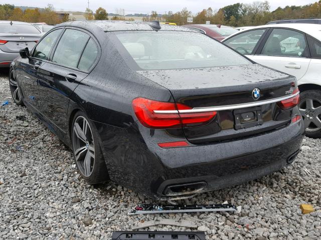 WBA7F0C54GGM20444 - 2016 BMW 750 I BLACK photo 3