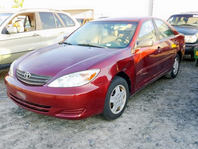 4T1BF32K72U015920 - 2002 TOYOTA CAMRY LE RED photo 2