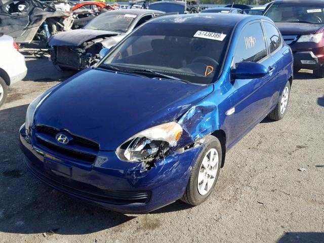 KMHCM36C18U070613 - 2008 HYUNDAI ACCENT GS BLUE photo 2