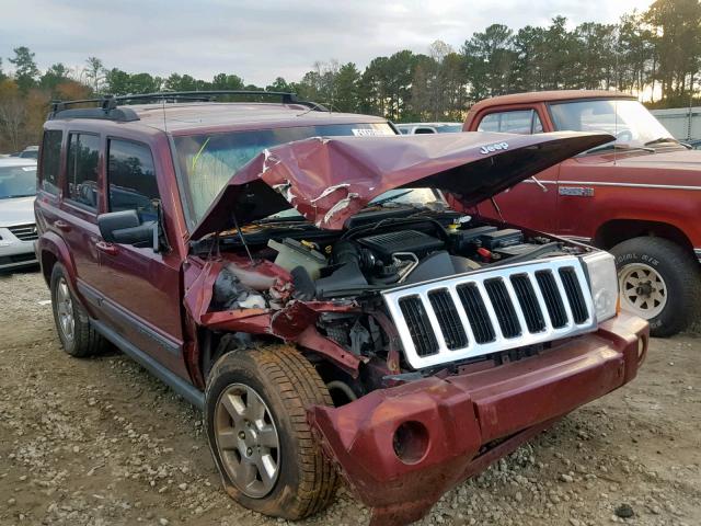 1J8HH48P77C670179 - 2007 JEEP COMMANDER BURGUNDY photo 1