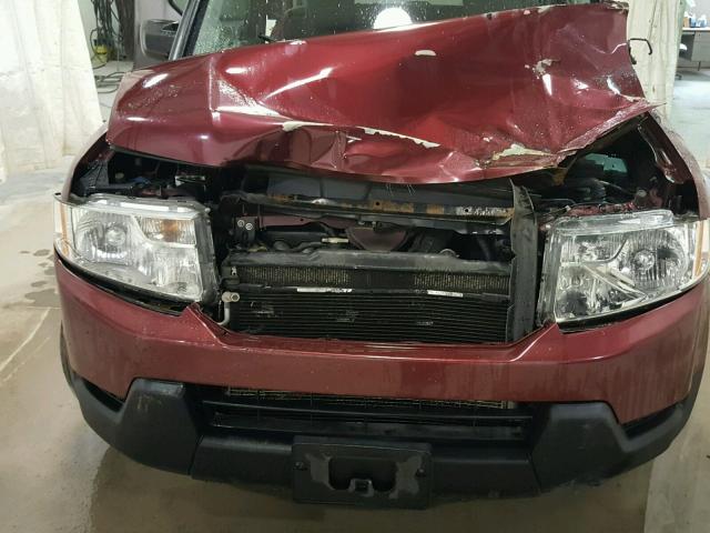 5J6YH28779L004075 - 2009 HONDA ELEMENT EX BURGUNDY photo 7