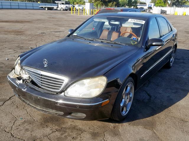 WDBNG75J4YA101073 - 2000 MERCEDES-BENZ S 500 BLACK photo 2