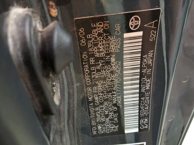 JTKDE177770154252 - 2007 TOYOTA SCION TC 灰色 照片 10