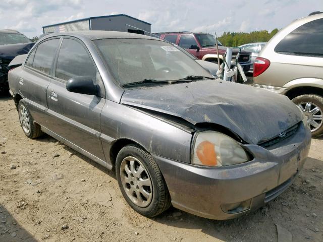 KNADC125636279606 - 2003 KIA RIO GRAY photo 1