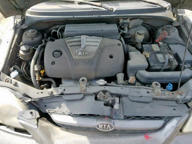 KNADC125636279606 - 2003 KIA RIO GRAY photo 7