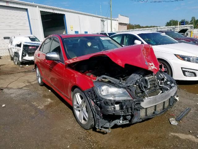 WDDGF4HB4DR268633 - 2013 MERCEDES-BENZ C 250 RED photo 1