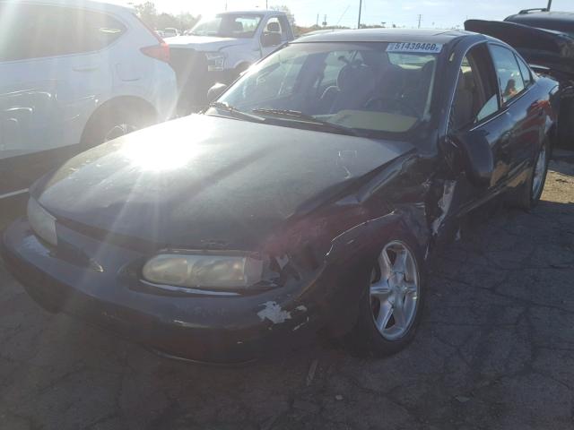 1G3NL52EX2C254495 - 2002 OLDSMOBILE ALERO GL BLACK photo 2