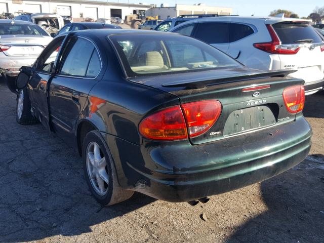 1G3NL52EX2C254495 - 2002 OLDSMOBILE ALERO GL BLACK photo 3