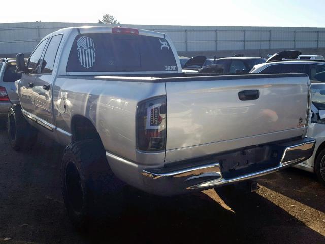 1D7KS28A77J605431 - 2007 DODGE RAM 2500 S SILVER photo 3