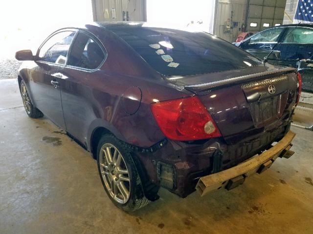 JTKDE167450029479 - 2005 TOYOTA SCION TC ბურგუნდია ფოტო 3