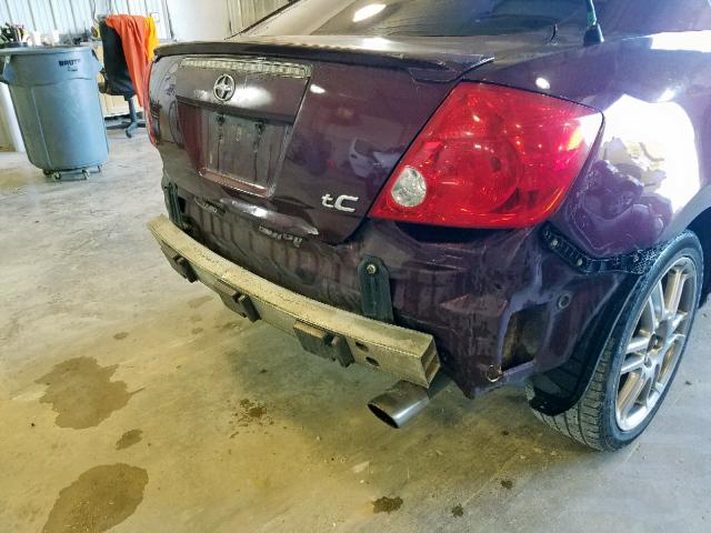 JTKDE167450029479 - 2005 TOYOTA SCION TC ბურგუნდია ფოტო 9