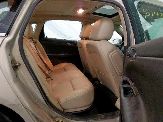 2G1WC5E39C1230395 - 2012 CHEVROLET IMPALA LTZ TAN photo 6