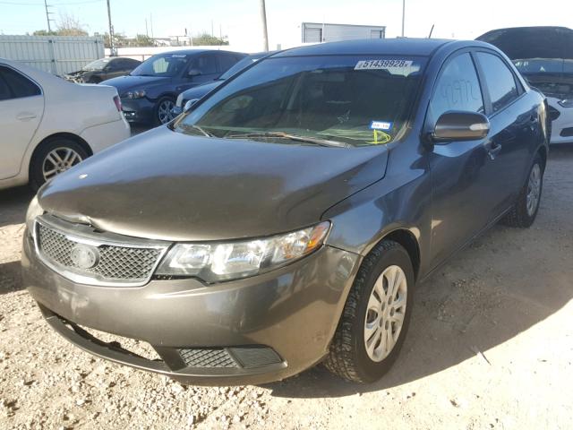 KNAFU4A22A5862157 - 2010 KIA FORTE EX GRAY photo 2