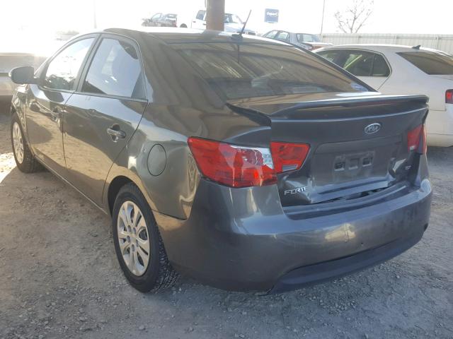 KNAFU4A22A5862157 - 2010 KIA FORTE EX GRAY photo 3