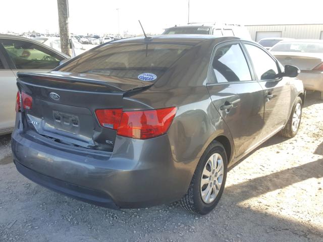 KNAFU4A22A5862157 - 2010 KIA FORTE EX GRAY photo 4